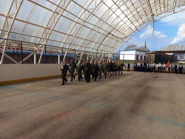 В Гимназии имени Гали Сокороя прошёл конкурс смотра строя и песни