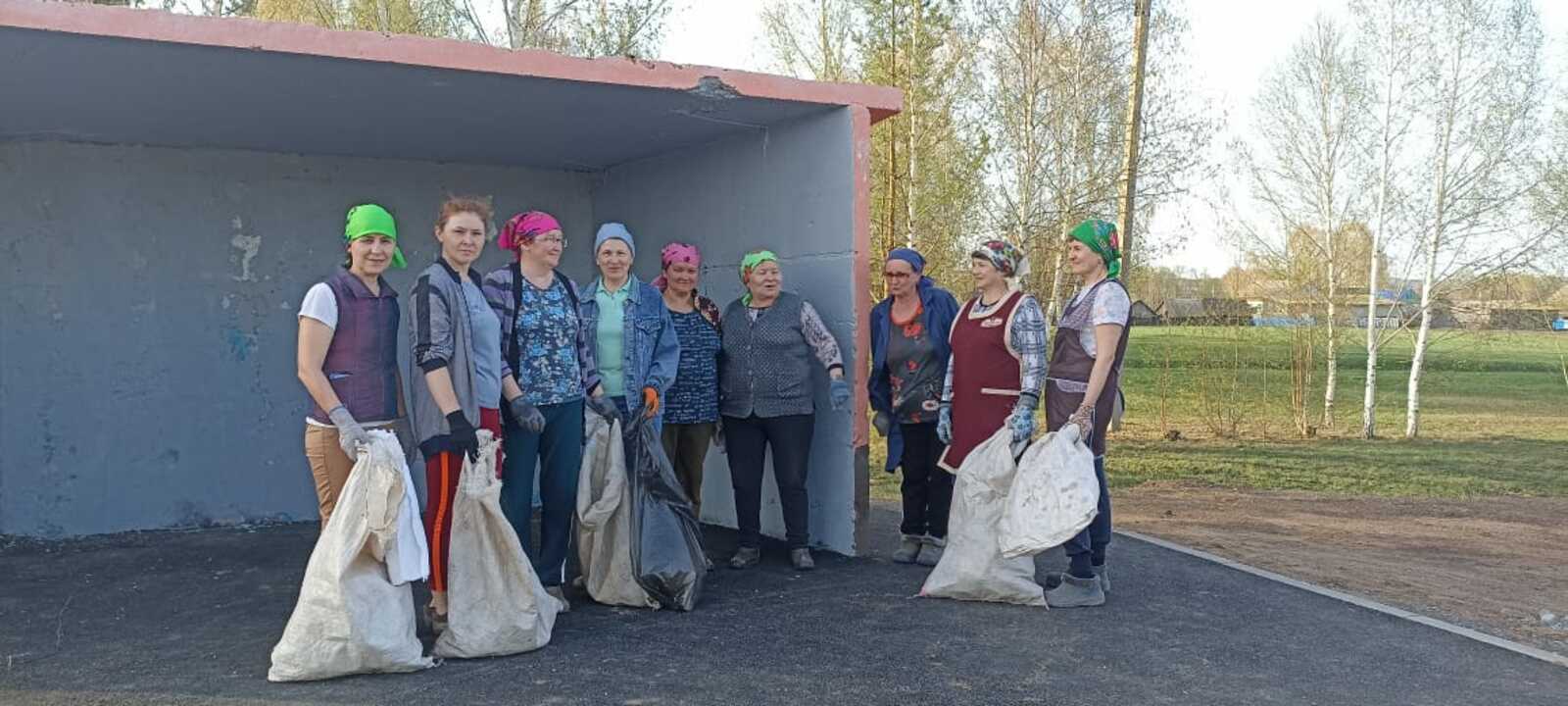 Бальзюгинцы тоже радеют за чистоту и порядок в деревне