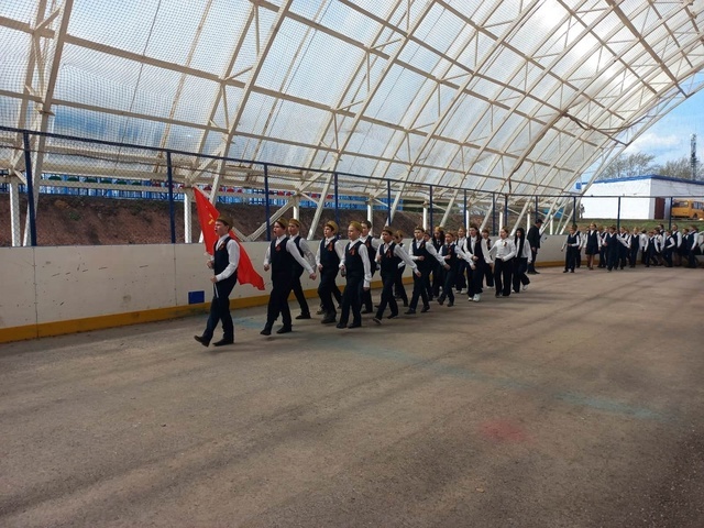 В Гимназии имени Гали Сокороя прошёл конкурс смотра строя и песни